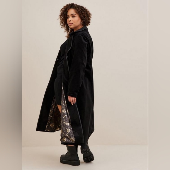 TORRID Harry Potter Celestial Velvet 2 Button Coat Size 2 - Picture 5 of 11